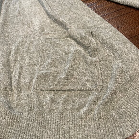 Barefoot Dreams Sz 1X Open Wrap Cardigan CozyChic Ultra Lite Light Green - Picture 3 of 8